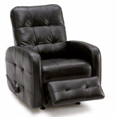 2 Motor Gisele Leather Chaise  Recliner