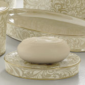 Bedminister Scroll Soap Dish in Cr&egrave;me Brule