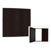 Sandia 47" Square Conference Board of Porceline and Steel Cabinet
