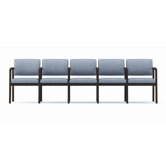 Lenox Five Seat Sofa with Wood Frame