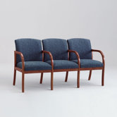 Weston Three Seats with Wood Leg