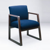 Bristol Guest Chair with Arm Sled Base