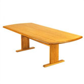 Contemporary Series 72" Curved End Gathering Table (Trestle Base)