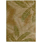 Home Nylon Gold Carnival Palms Rug
