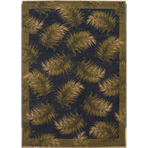 Home Nylon Tahitian Breeze Black Novelty Rug