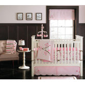 Pink Blossom 4 Piece Crib Bedding Set