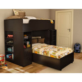 Logik Twin over Twin L-Shaped Bunk Bed with Desk