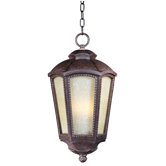 Pacific Heights VX Outdoor Hanging Lantern in Mottled Leather
