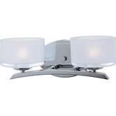 Elle Two Light Bath Vanity in Polished Chrome