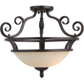 Manor 2 Light Semi Flush Mount