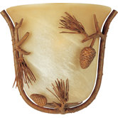 Pine Grove Small  Wall Sconce in Pine Tree