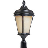 Odessa DC Large Outdoor Post Lantern in Espresso