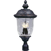 Carriage House DC Outdoor Post Lantern in Oriental Bronze