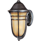 Westport Vx 1 Light Outdoor Wall Light with Mocha Glass