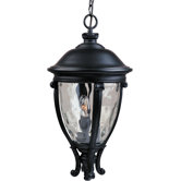 Camden VX  Outdoor Hanging Lantern in Black