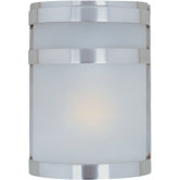 Arc  Outdoor Wall Lantern in Stainless Steel