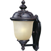 Carriage House Small Outdoor Wall Lantern in Oriental Bronze - Energy Star