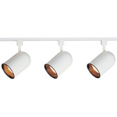 Track Kits Round Track Light in White