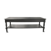 French Country Coffee Table with Shelf