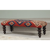Hidden Treasures Kilim Rug Bench