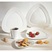 White Triangle Dinnerware Set