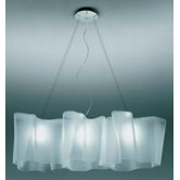 Logico 3 Light Triple Linear Suspension with Incandescent Bulbs