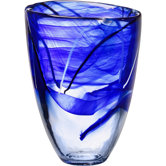 Contrast Vase in Blue