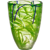 Contrast Vase in Lime