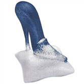 Catwalk Blue Shoe Sculpture