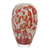 Floating Flower Red Vase