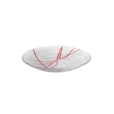 Contrast White and Red Platter