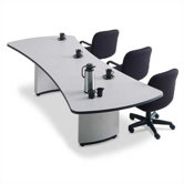 72" Presentation Top Conference Table with Curved Plinth Base