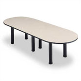 144" Wide Oval Top Conference Table with Designer Base