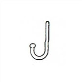 Misc. Locker Parts - Single Prong Wall Hook