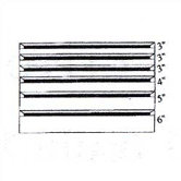 Clipper Specialty Shelving - Modular Drawer Kits for 36" Wide Clipper Shelving - 6 Drawers
