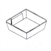 Clipper Specialty Shelving - Plastic Bins For Drawers with 3" Drawer Fronts