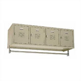 Vanguard Unit Packaged Lockers - Four-Wide Wall Mount (Unassembled)