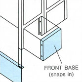 Front Bases - for Lockers with Legs