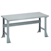 Open Work Bench - Tuff Top, Composition Core, Fixed Height