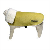 Corduroy Dog Car Coat in Lime