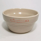 Stick Logo Ridged Dog Bowl