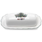 Happy Holidays Butter Dish