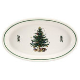 Christmas 13.25" Oval Baker