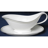 Platinum Beaded Pearl Gravy Boat