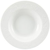 Blanc Fleur 9" Rim Soup Bowl