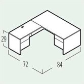 Adaptabilities L-Shaped Executive Desk
