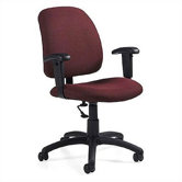 Low-Back Fabric Task Chair with T-Arms