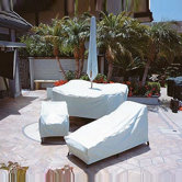 X-Large Square Table & Chair Cover with Velcro Closure & Ties