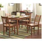 5 Piece Bamboo Dining Set