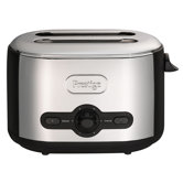 Debut 2 Slice Chrome Toaster in Black
